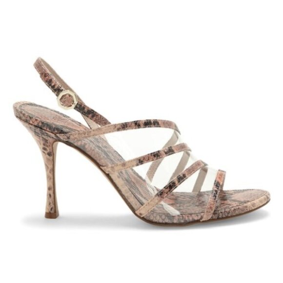 NEW Louise et Cie Rosina Snakeskin Embossed Nabila Leather Sandal - Picture 5 of 5